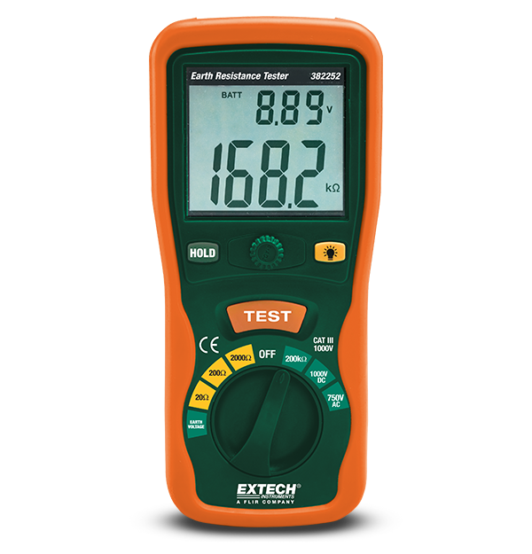 Extech 382252: Earth Ground Resistance Tester Kit Earth Ground Resistance Tester KitEarth Ground Resistance Tester Kit