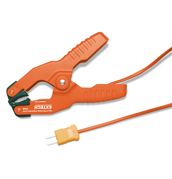 Contact Thermometer TP200 Type-K Pipe Clamp Temperature Probe (-4 to 200°F)